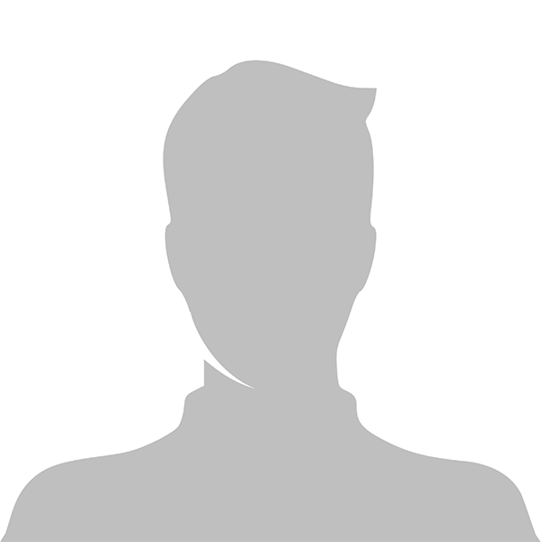 The image is a placeholder graphic commonly used in web design to represent an unspecified user or profile. It features a silhouette of a person s head and shoulders against a white background, with no distinguishable facial features or clothing details.